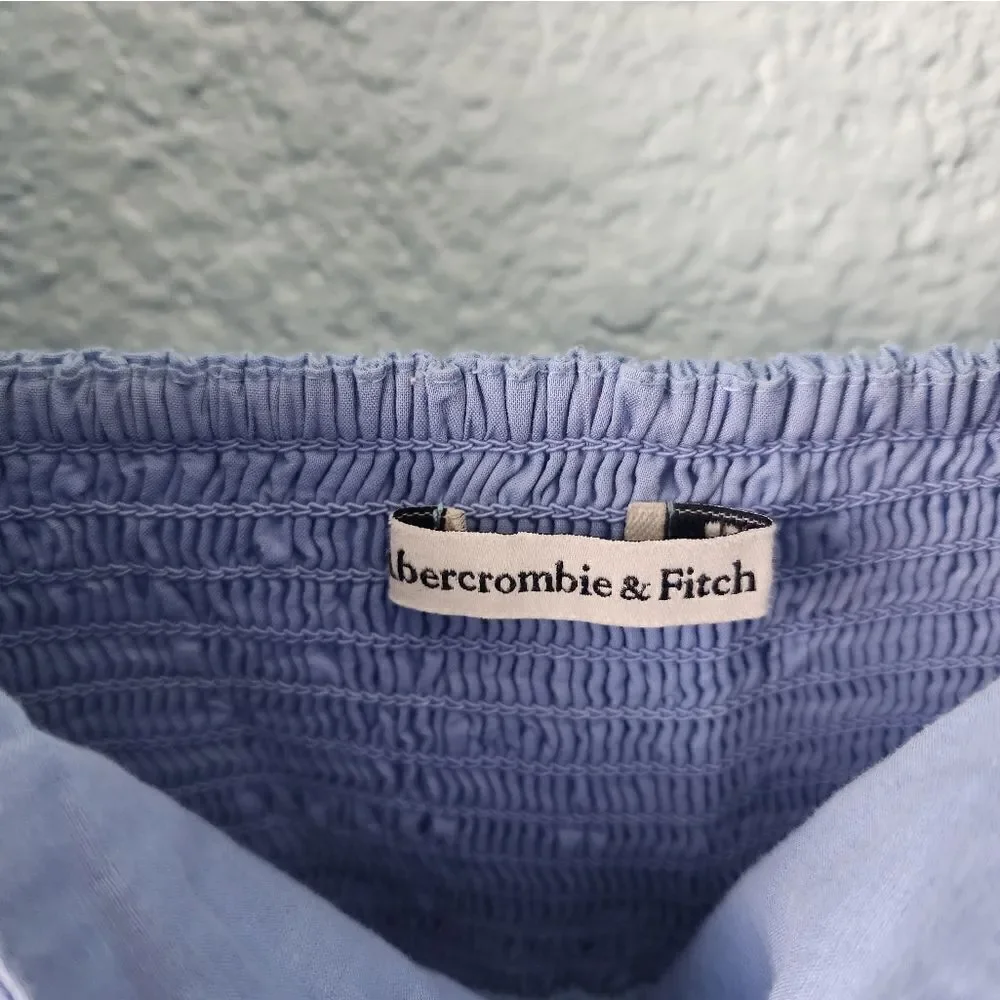 Abercrombie and fitch puff sleeve dress cotyon side pockets excellent condition - Picture 11 of 15
